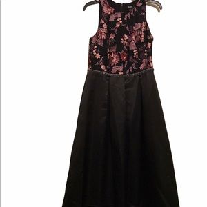 SLNY Womens Multicolor Floral Sleeveless Dress 8